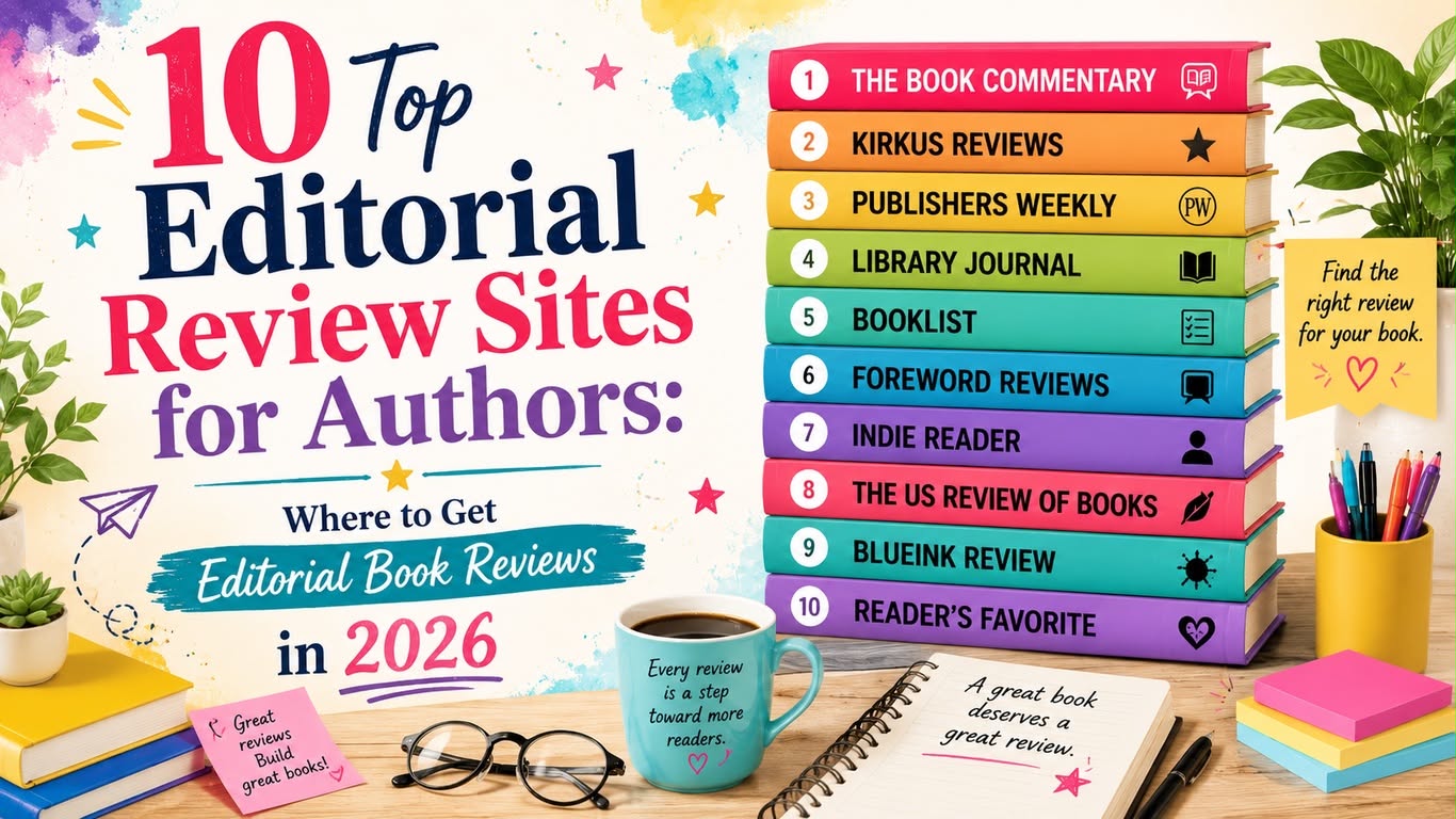 10 Top Editorial Review Sites for Authors: Where to Get Editorial Book Reviews in 2026