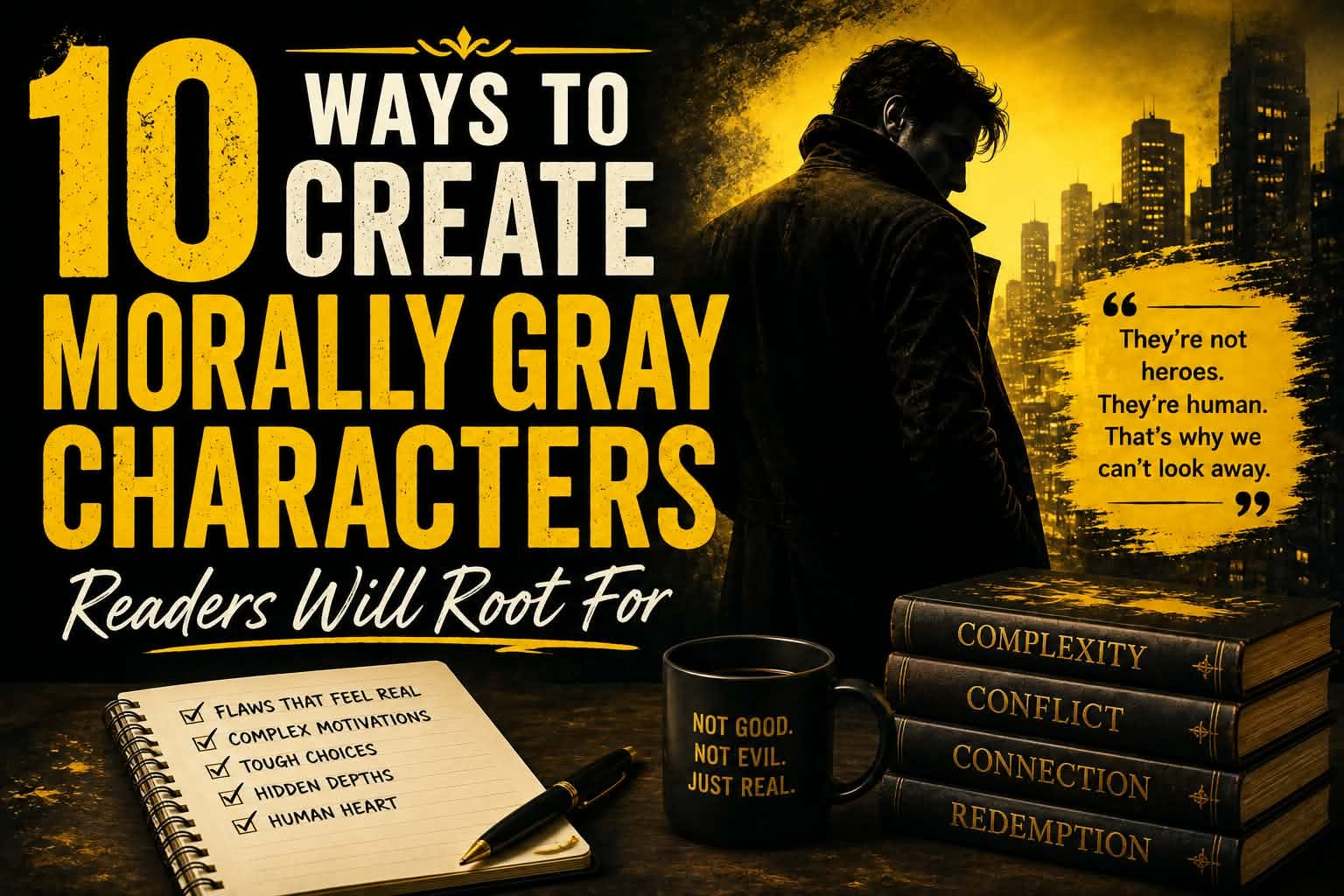 10 Ways to Create Morally Gray Characters Readers Will Root For