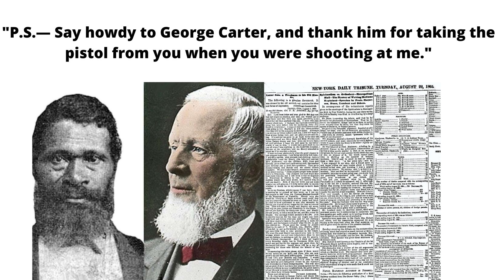 A Humorous, Sardonic Letter of An Ex-Slave, Jourdan Anderson, to His Former Master